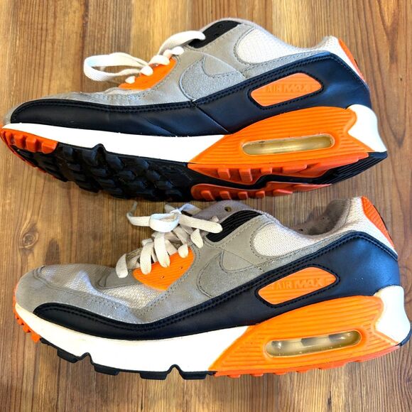Nike Air Max 90 Recraft Total Orange - Men's Size 10.5 (CW5458-101) - Picture 13 of 13